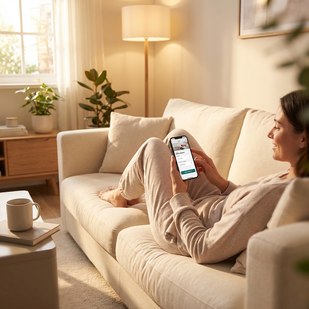 Easy online booking process for cleaning services